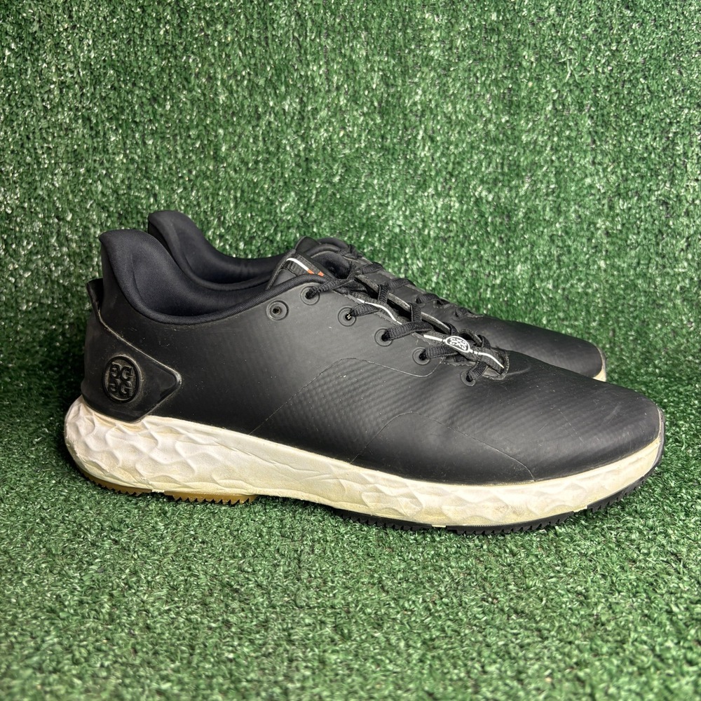 G/FORE‎ MG4+ Spikeless Leather Waterproof Golf Shoes Onyx Black Mens Size 10.5